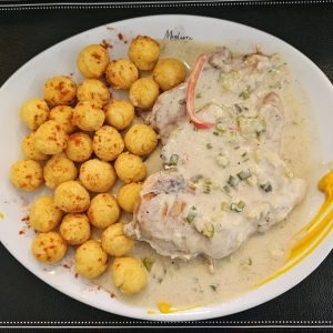Pollo al verdeo en cafe migliore